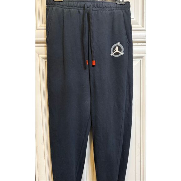 Jordan Men's Flight MVP Drawstring Fleece Jogger Sweatpants Black Size Small - Picture 5 of 14